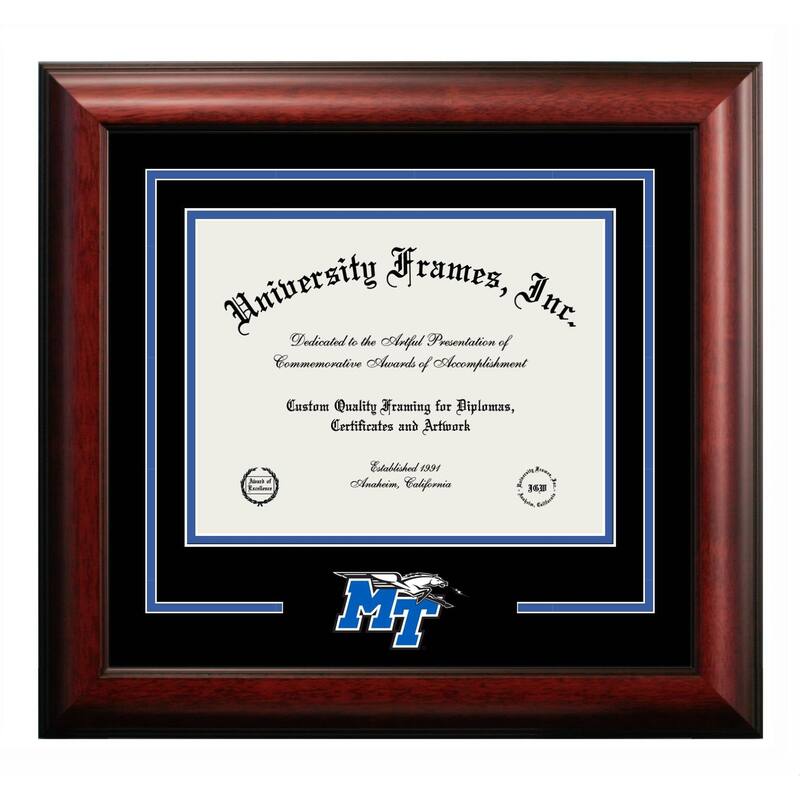 Middle Tennessee State University 11w x 8.5h Spirit Diploma Frame