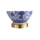 preview thumbnail 15 of 18, Gemma 25.25" Ceramic/Metal LED Table Lamp, Blue/White (Set of 2) by JONATHAN Y