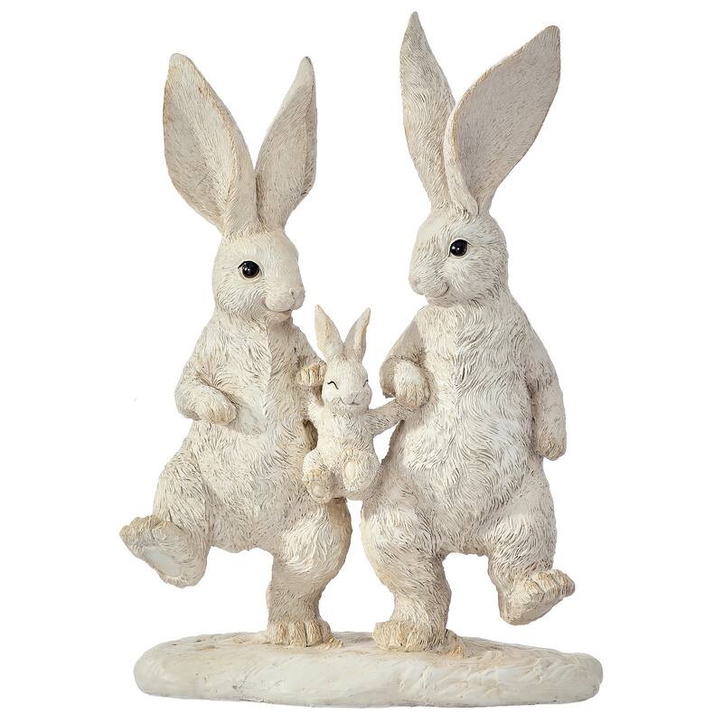 12.5" Resin Bunny Family