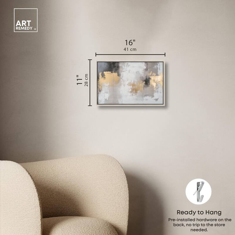 Gilded Gray I Canvas by Art Remedy