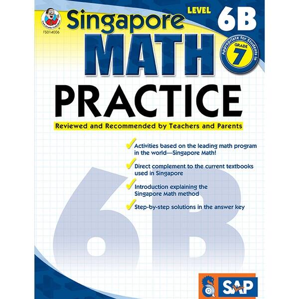 Over Math 6b Singapore Math Level 6B Gr 7 - Bed Bath & Beyond - 22154594