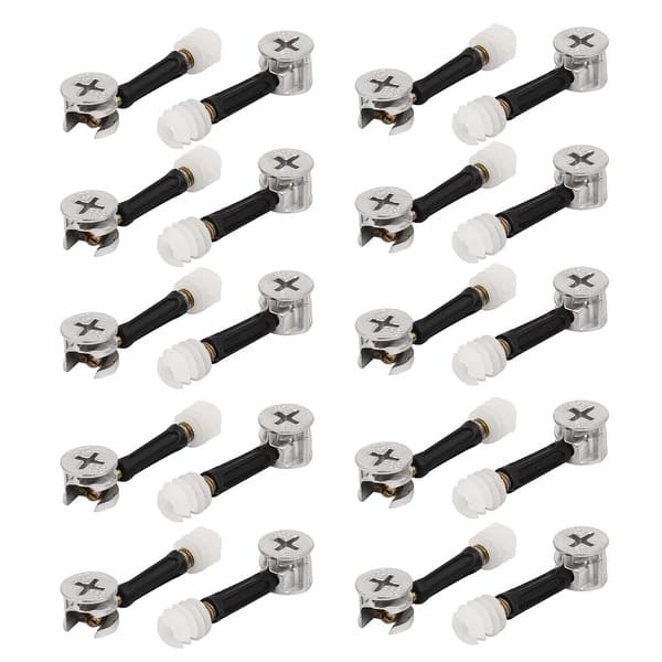 Furniture Cabinet Screw Fittings Connecting Bolts Cam Dowel Connection Wheel Nut 20 Set Overstock 28733510