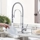 preview thumbnail 9 of 87, WOWOW Single Handle Gooseneck Pull Down Sprayer Kitchen Faucet