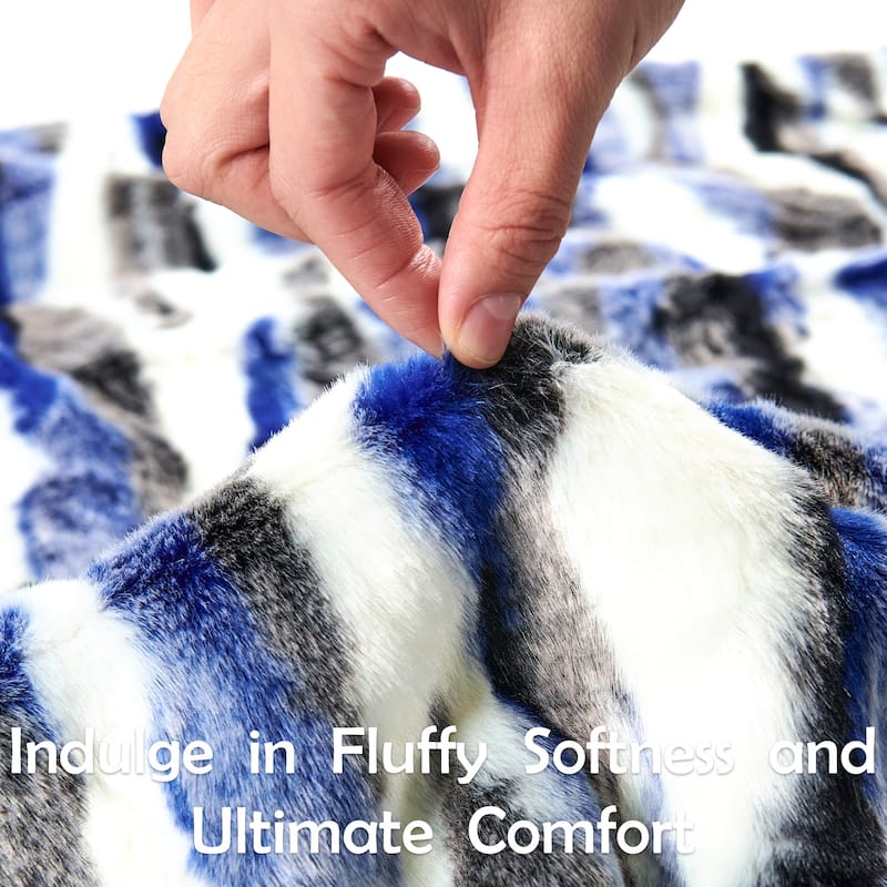 Home Soft Things Jacquard FauxFur Throw