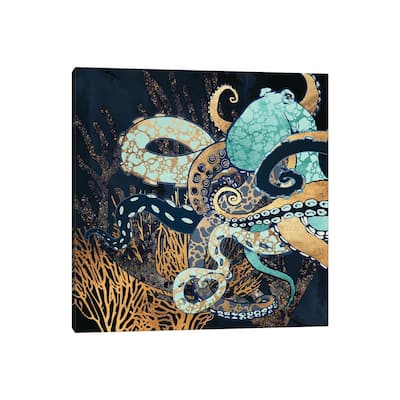iCanvas "Metallic Octopus II" by SpaceFrog Designs Canvas Print