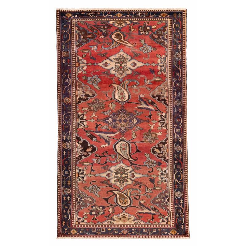 ECARPETGALLERY Hand-knotted Andelz Red Wool Rug - 5'3 x 9'4