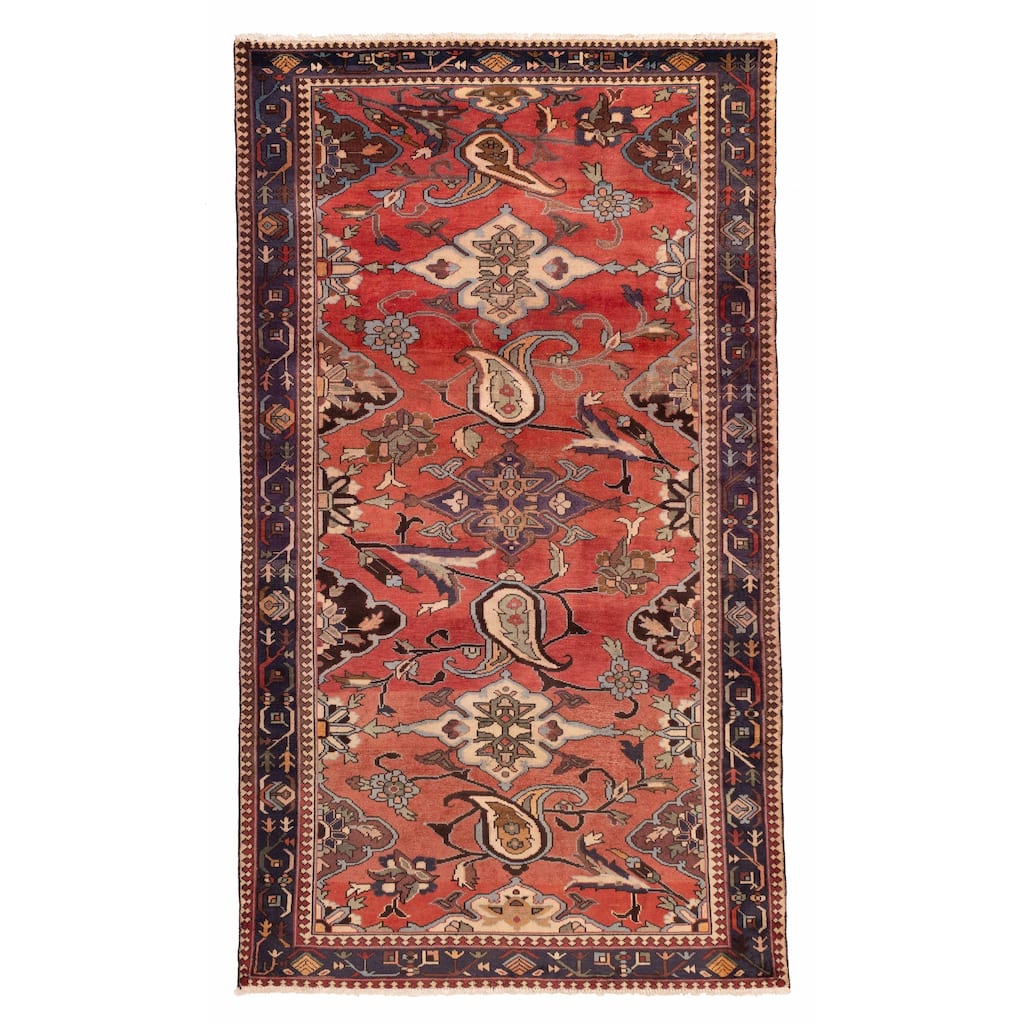 ECARPETGALLERY Hand-knotted Andelz Red Wool Rug - 5'3 x 9'4