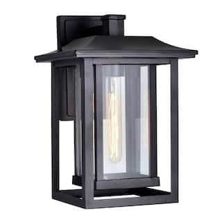 Winfield 1 Light Black Outdoor Wall Light