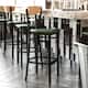 Option Natural Birch Wood Back/Green Vinyl Seat