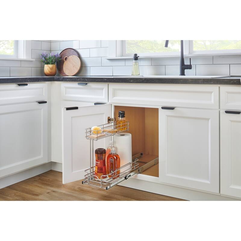 Rev-A-Shelf 548WB-0919CR-1 Sink Classics 9"W x 16-1/4"H Two Tier Under