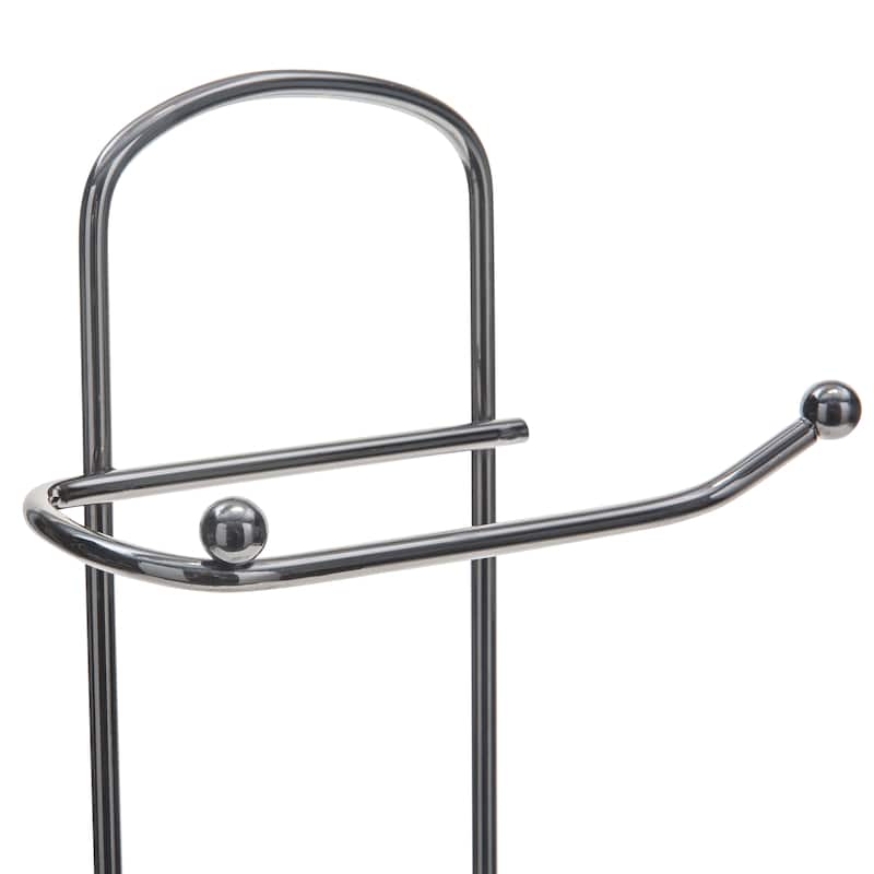 Bath Bliss Tissue Roll Holder and Dispenser - Black - 6.30 x 6.10 x 26.38