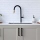 preview thumbnail 17 of 71, Single Handle Pull-Down Sprayer Kitchen Faucet K-141 - Height: 17.25" Spout H: 9" Spout R: 9"