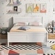 preview thumbnail 2 of 97, Wood Frame Platform Bed with Curved Headboard and Footboard