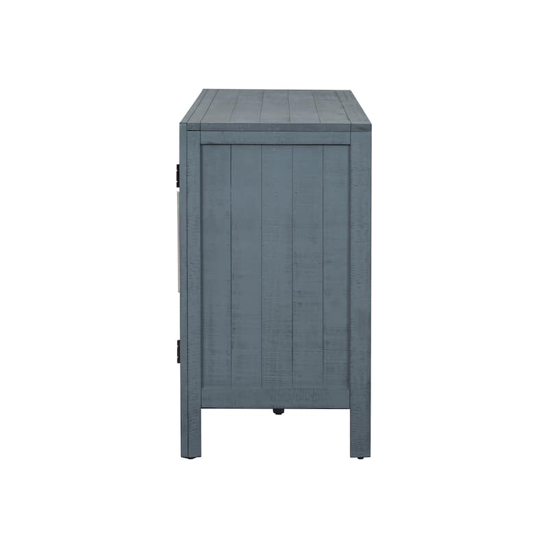 Storage Cabinet Sideboard with MDF+Pine veneer , Adjustable Shelves, Suitable for Living Rooms, Entrance and Study Rooms