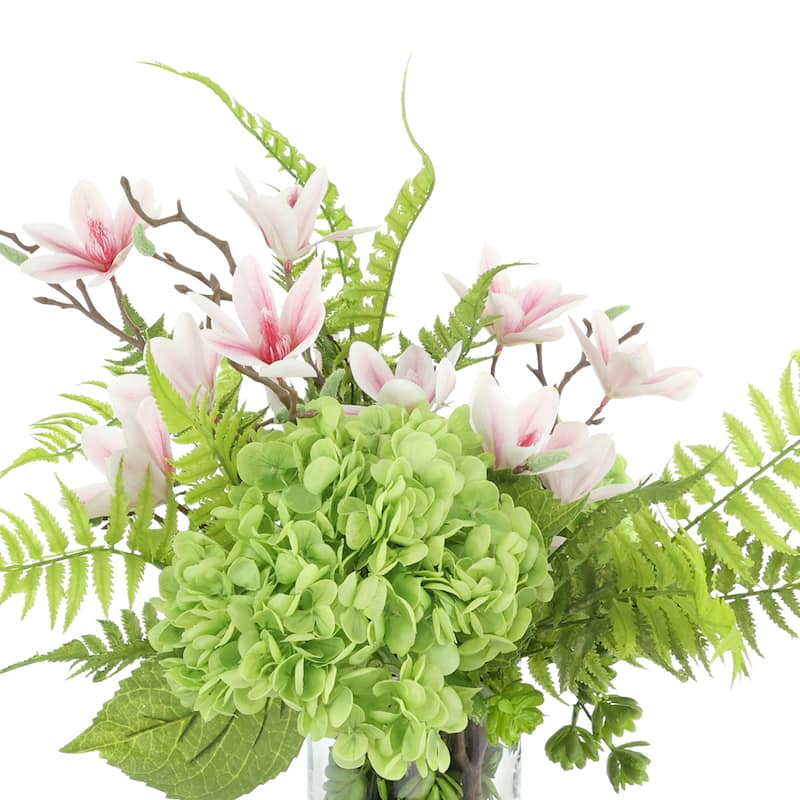 Floral Centerpiece with Hydrangeas and Butterfly Magnolias - 20