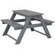 preview thumbnail 85 of 166, Laguna Kids Outdoor Poly Picnic Table Gray