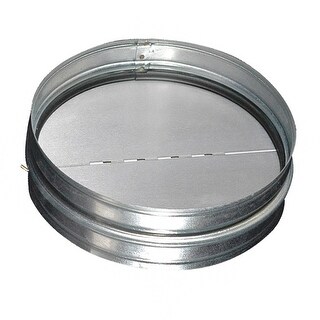 Air King BDD8 8in Spring Loaded Round Metal Back Draft Damper with ...