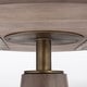 preview thumbnail 20 of 21, Maxwell Dark Brown Solid Wood w/Metal & Wood Base Dining Table