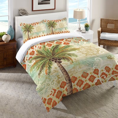 Laural Home Spice Palm Duvet Cover