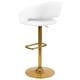 preview thumbnail 166 of 178, Vinyl Adjustable Height Barstool with Rounded Mid-Back