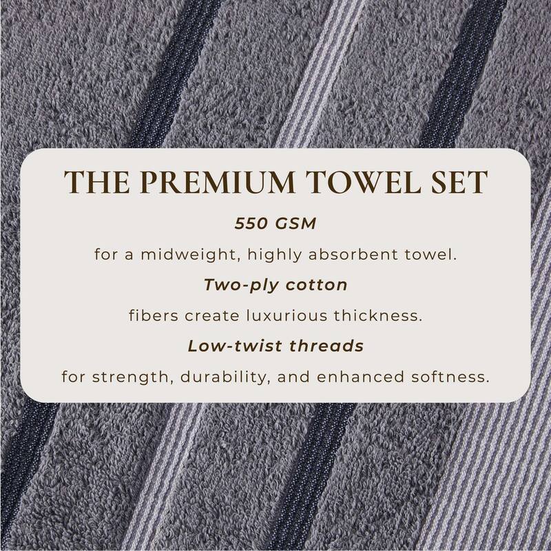 Linery & Co. Luxury Cotton Decorative Towel Set.