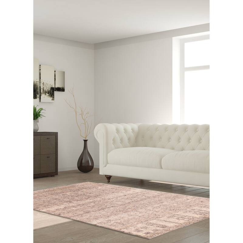 ECARPETGALLERY Hand-knotted Tangier Taupe Wool Rug - 5'0 x 7'9