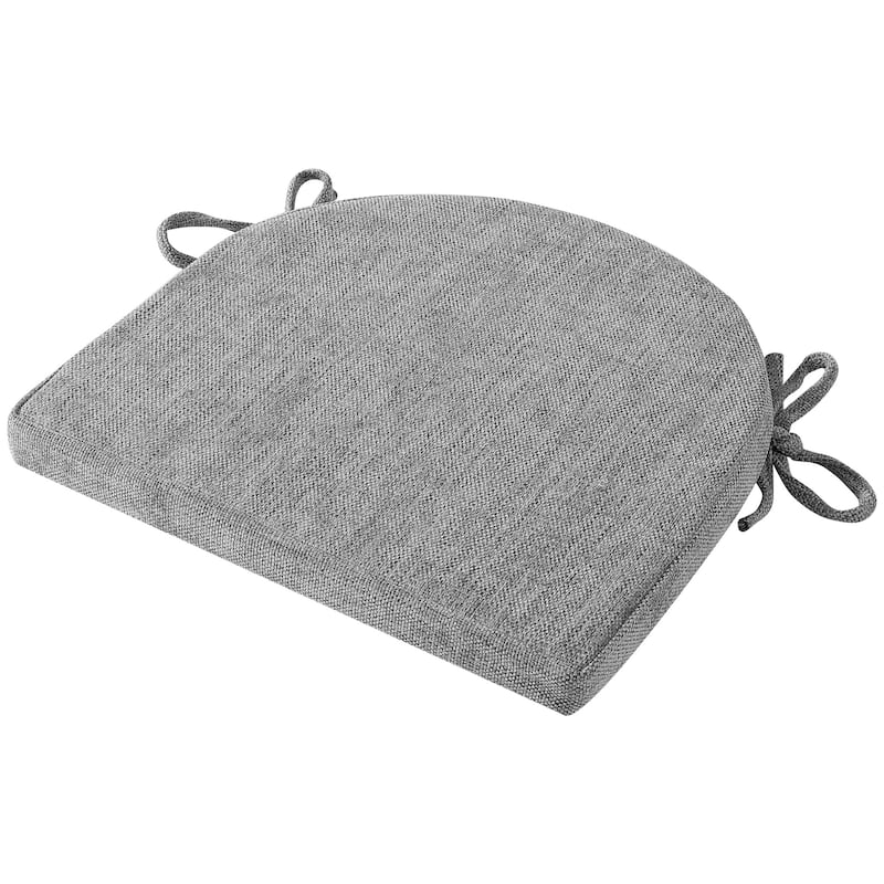 Sweet Home Collection U-Shape High Density Memory Foam Chair Pads with Ties
