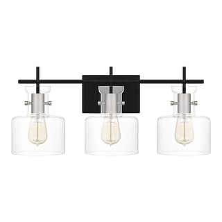Pensbury 3-Light Matte Black Vanity Light