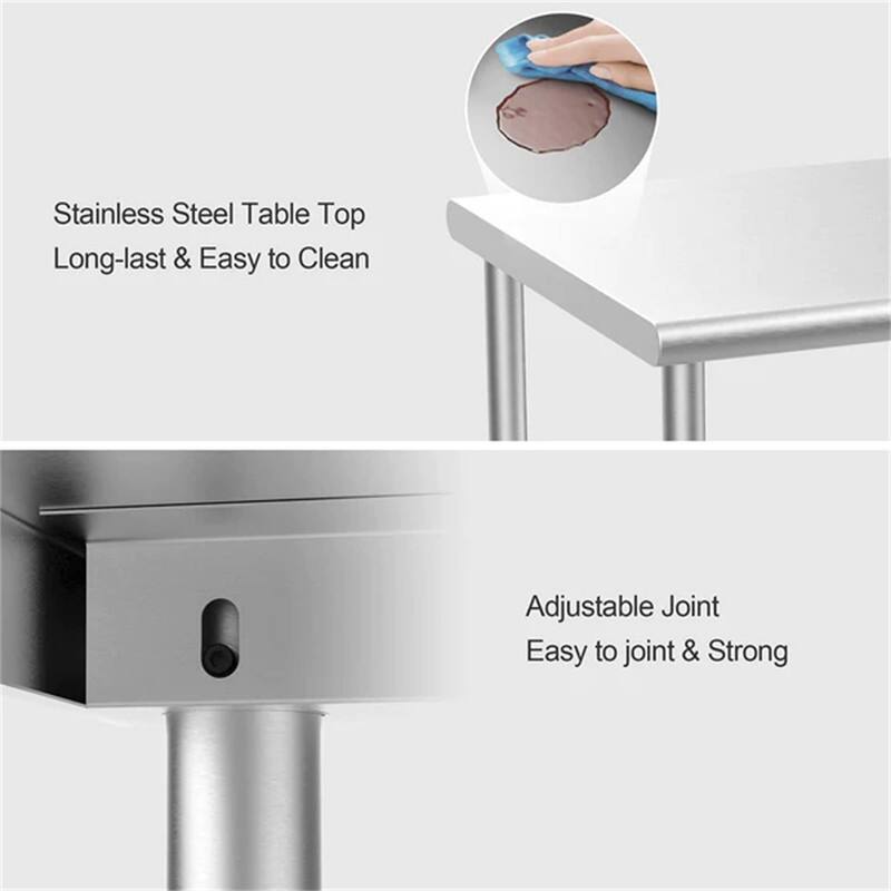 Stainless Steel Table with Undershelf