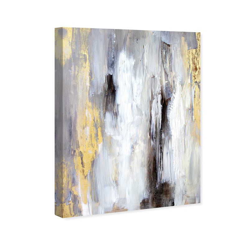 Wynwood Studio Canvas Abstract Waterfalls White and Modern & Contemporary Wall Art Canvas Print