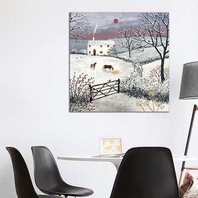 iCanvas "Winter Grazing" by Jo Grundy Canvas Print