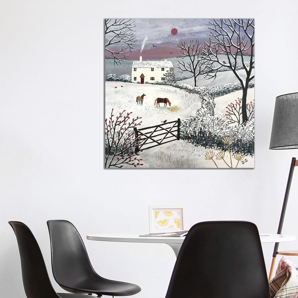 iCanvas "Winter Grazing" by Jo Grundy Canvas Print