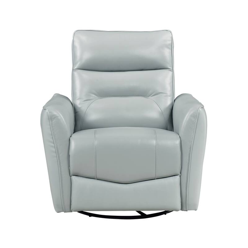 Esther 36" Leather Swivel Glider Recliner - Pull-Handle Motion