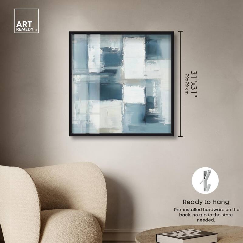 Deconstructed Blue I Shadowbox by Art Remedy