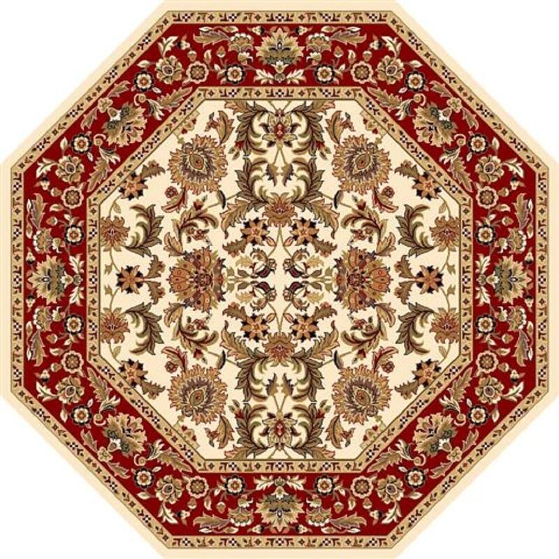 Copper Grove Veit Ivory/Red Classic Traditional Area Rug