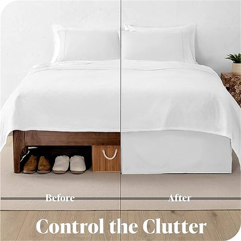 Pleated bed skirt