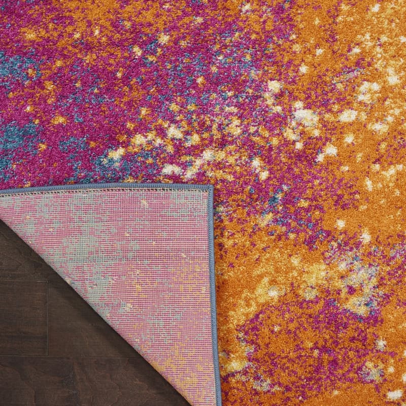 Roni Power Loomed Abstract Area Rug By HomeRoots - 6' x 9'
