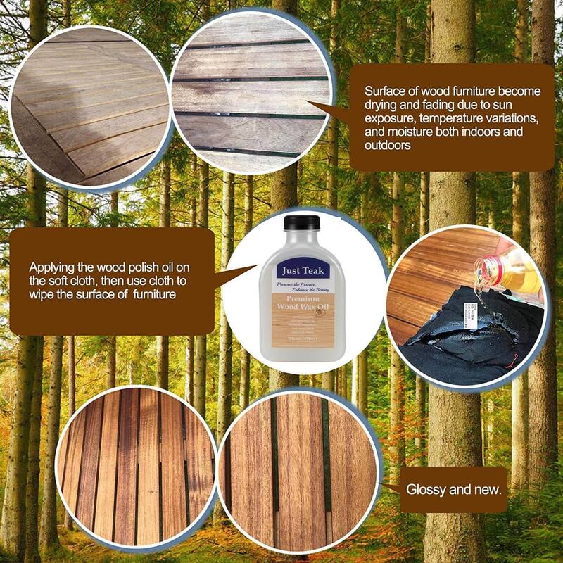 Gymax 8 Piece Outdoor Acacia Wood Sofa Set w/ Teak Wood Oil Water