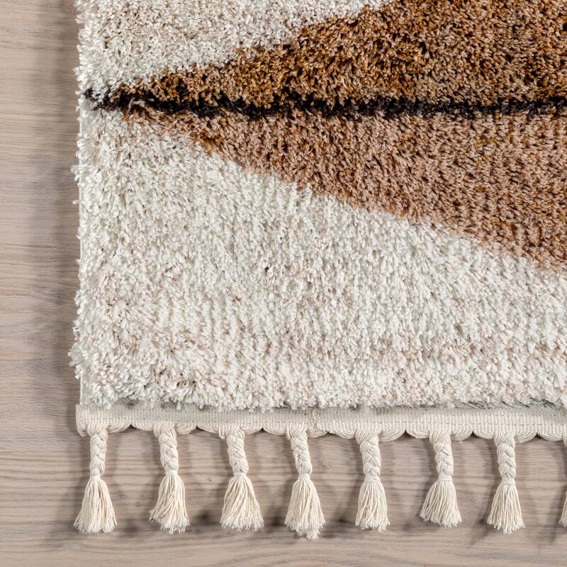 Nuloom Micah Diamond Shag Tassel Area Rug