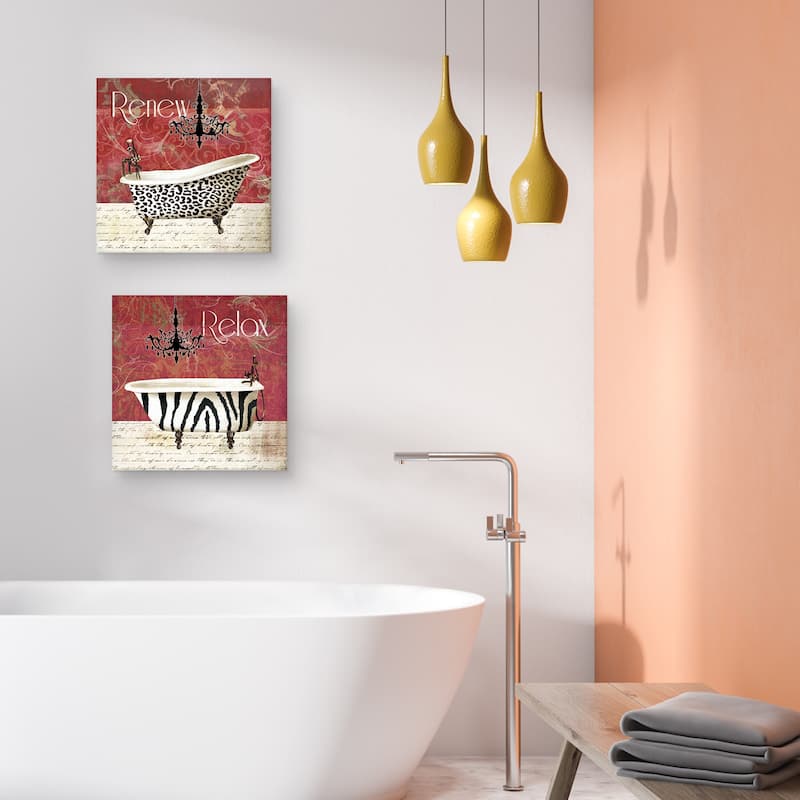 Wild Bath by Carol Robinson Canvas Art Prints