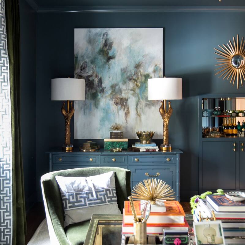 Golden Peacock Table Lamp with Resin and Acrylic Shade