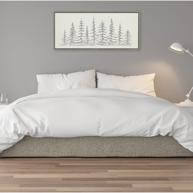 Kate and Laurel Sylvie Trees Canvas by The Creative Bunch Studio