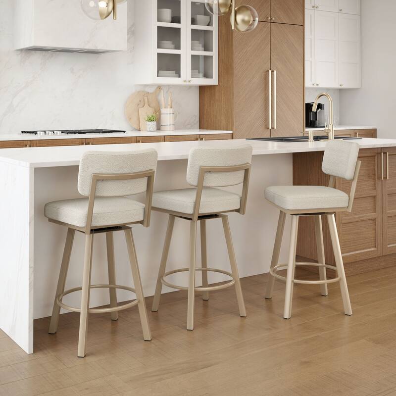 Amisco Alek Swivel Counter and Bar Stool