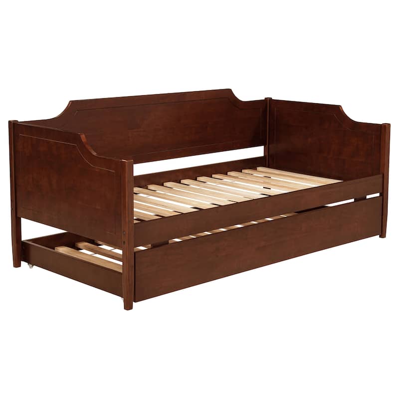 Wellston Cherry Wood Twin Daybed With Trundle