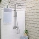 preview thumbnail 55 of 58, Outdoor 10 Inch Round Rain Shower Set with Handheld Shower (Adjustable Slider)