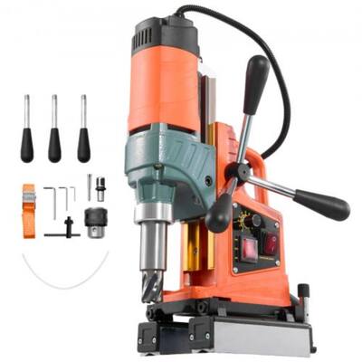 1400W Magnetic Drill Press with 8.66" Stroke and Adjustable Speed Annular and Twist Drilling