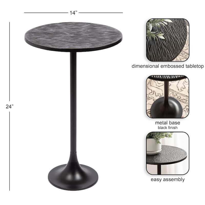 Kate and Laurel Baronet Round Metal Table