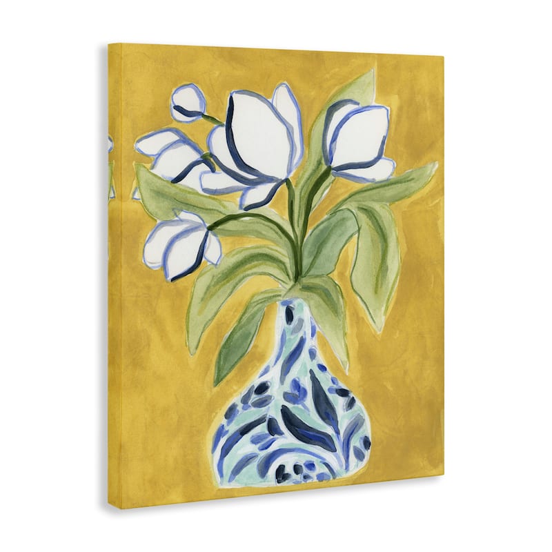 Stupell Bright Tulips in Vase Canvas Wall Art Design By June Erica Vess