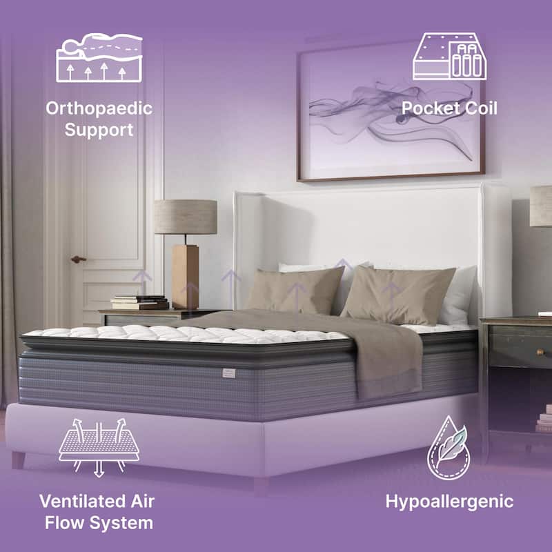 NapQueen Isabella 14" Hybrid Pillow Top Mattress