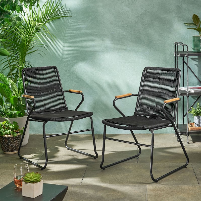 Outdoor Dining Chair - Black